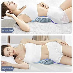 Lumbar Support Pillow for Sleeping, 3D Air Mesh Back Pillow for Bed, Adjustable Height Lumbar Pillow for Lower Back Pain Reli