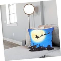 1pc Lantern Christmas Pillow Decorative Cover Pillow Cover Throw Pillow Case Home Pillowcase Winter Holiday Pillow Case Xmas