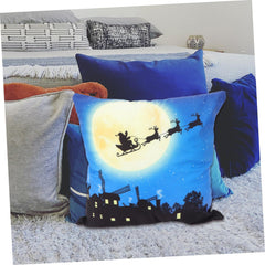 1pc Lantern Christmas Pillow Decorative Cover Pillow Cover Throw Pillow Case Home Pillowcase Winter Holiday Pillow Case Xmas
