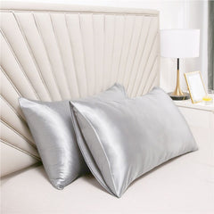 Satin Pillowcase - Silver/Grey - Queen - Image 6