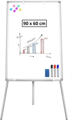 CARLA HOME Whiteboard Easel Portable Magnetic Dry Erase Board with Adjustable Tripod Stand & Height Adjustable for Office & H