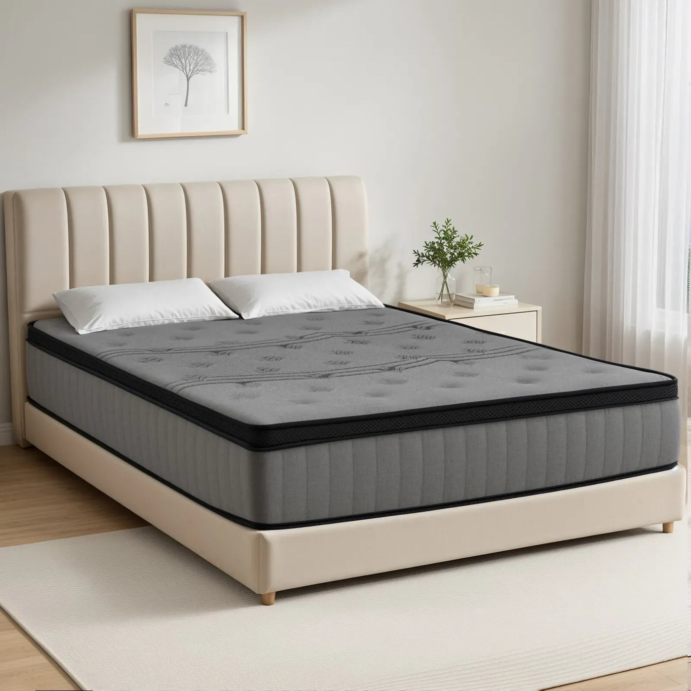 Sleep On Bedding Pocket Spring Memory Foam Hybrid Euro Top Mattress – Double