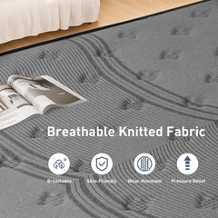 Sleep On Bedding Pocket Spring Memory Foam Hybrid Euro Top Mattress – Double