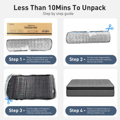 Sleep On Bedding Pocket Spring Memory Foam Hybrid Euro Top Mattress – Double
