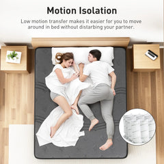 Sleep On Bedding Pocket Spring Memory Foam Hybrid Euro Top Mattress – Double
