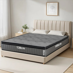 Sleep On Bedding Pocket Spring Memory Foam Hybrid Euro Top Mattress – Double