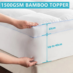 Sleep On Bedding Memory Foam Bamboo Mattress – King Single