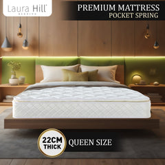 Laura Hill Pocket Spring Pillow Top Mattress – Queen
