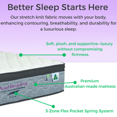 Ariel Vitality Pocket Spring Mattress – King Single