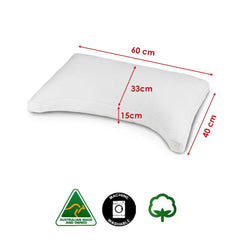Easyrest Cotton Cover Arch Support Pillow 40 x 60 cm