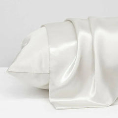 2 Pack Satin Pillowcases Luxury Soft Cushion Covers Bedroom Home Decor - Silver