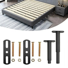 2PCS Bed Legs Adjustable Retractable Heavy Duty Bed Center Frame Support Feet