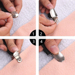 Adjustable Comforter Sheet Buckle Fixer Non-Slip Elastic Clip for Bedding Secure