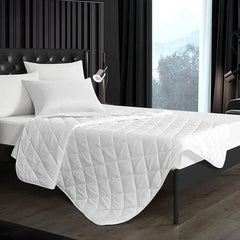 Hotel Mattress Comfort Pads Fabric Bedding Topper Mattress Protectors Cover - 183x203cm-Brushed