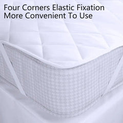 Hotel Mattress Comfort Pads Fabric Bedding Topper Mattress Protectors Cover - 153x203cm-Brushed