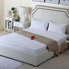 Hotel Mattress Comfort Pads Fabric Bedding Topper Mattress Protectors Cover - 91x190cm-Plain