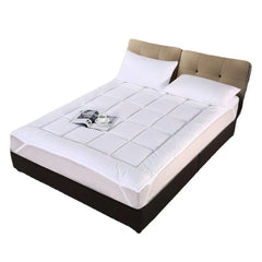 Hotel Mattress Protection Pads Bedding Comfort Mattress Topper Pads Mattress - 137x190cm-Brushed Fabric