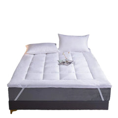 Hotel Mattress Protection Pads Bedding Comfort Mattress Topper Pads Mattress - 183x203cm-Brushed Fabric