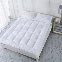 Hotel Mattress Protection Pads Bedding Comfort Mattress Topper Pads Mattress - 153x203cm-Brushed Fabric