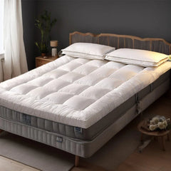 Hotel Mattress Protection Pads Bedding Comfort Mattress Topper Pads Mattress - 153x203cm-Cotton Down