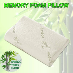 1/2PCS Memory Foam Neck Pillow Wavy Contour Slow Rebound Pillow - 50x30x10cm-2pcs