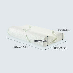 1/2PCS Memory Foam Neck Pillow Wavy Contour Slow Rebound Pillow - 50x30x10cm-1pc