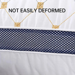 1/2pcs High Rebound Feather Velvet Pillow Washable Soft Bed Cushion Core Support - 700g-2pcs