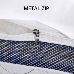 1/2pcs High Rebound Feather Velvet Pillow Washable Soft Bed Cushion Core Support - 800g