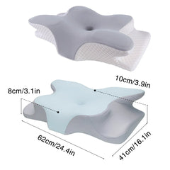 Memory Foam Butterfly Neck Pillow for Enhanced Comfort and Sleep Positioning
