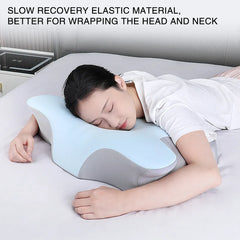 Memory Foam Butterfly Neck Pillow for Enhanced Comfort and Sleep Positioning