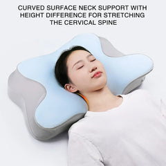 Memory Foam Butterfly Neck Pillow for Enhanced Comfort and Sleep Positioning
