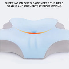 Memory Foam Butterfly Neck Pillow for Enhanced Comfort and Sleep Positioning