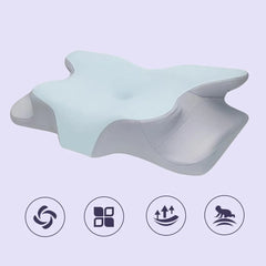 Memory Foam Butterfly Neck Pillow for Enhanced Comfort and Sleep Positioning