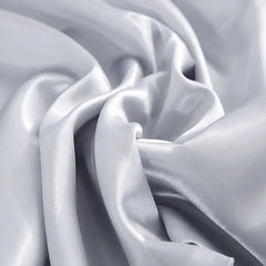Silk Envelope Pillowcase Soft Satin Protective Cover for Bed Sleep Comfort - Silver