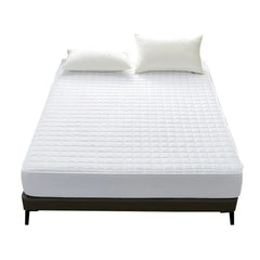 Hotel Mattress Protector Bed Top Cover Waterproof Fitted Sheet Bedroom Hygiene - 137x190cm