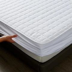 Hotel Mattress Protector Bed Top Cover Waterproof Fitted Sheet Bedroom Hygiene - 137x190cm