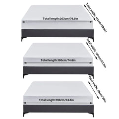 Waterproof Mattress Protector Fitted Sheet Bed Cover for Single King Single Double Queen - 137x190cm