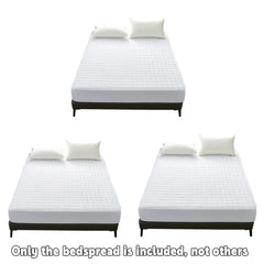 Hotel Mattress Protector Bed Top Cover Waterproof Fitted Sheet Bedroom Hygiene - 153x203cm