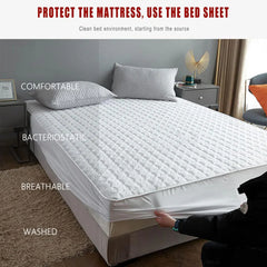 Hotel Mattress Protector Bed Top Cover Waterproof Fitted Sheet Bedroom Hygiene - 91x190cm