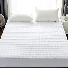 Hotel Mattress Protector Bed Top Cover Waterproof Fitted Sheet Bedroom Hygiene - 91x190cm