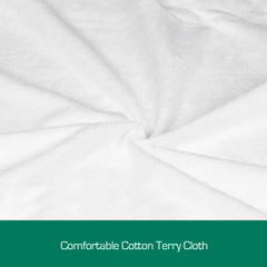 Woolcomfort Cotton Terry Fully Fitted Waterproof Mattress Protector Double Size