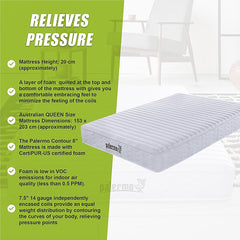 PALERMO Pocket Spring Hybrid Mattress – Queen