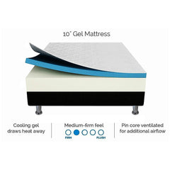PALERMO Memory Foam Gel Mattress – Queen