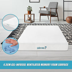 PALERMO Memory Foam Gel Mattress – Queen