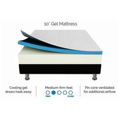 PALERMO Memory Foam Gel Mattress – Double