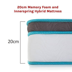 PALERMO Memory Foam Hybrid Mattress – Double