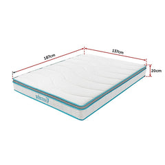 PALERMO Memory Foam Hybrid Mattress – Double