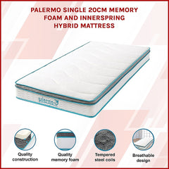 PALERMO Memory Foam Hybrid Mattress – King