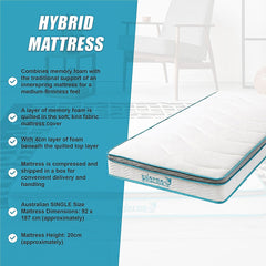 PALERMO Memory Foam Hybrid Mattress – King