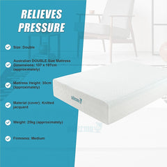 PALERMO Memory Foam Mattress – Double
